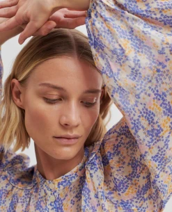 Second Female Poppi Amparo Blue Shirt -Fashion Clothing SecondFemalePoppiAmparoBlueShirt5