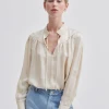 Second Female Vee Summer Sand Blouse -Fashion Clothing SecondFemaleVeeBlouse