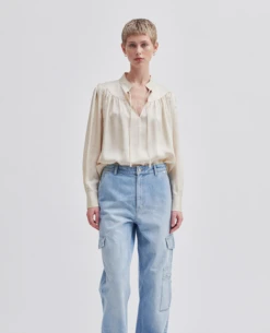 Second Female Vee Summer Sand Blouse -Fashion Clothing SecondFemaleVeeBlouse 2