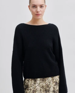 Second Female Ymma Black Knit