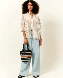 Sessun Botan Alba Sand Shirt -Fashion Clothing SessunBotanSandAlbaBlouse