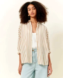 Sessun Botan Alba Sand Shirt -Fashion Clothing SessunBotanSandAlbaBlouse 3