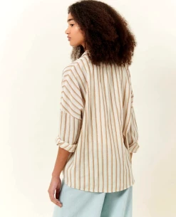 Sessun Botan Alba Sand Shirt -Fashion Clothing SessunBotanSandAlbaBlouse 5