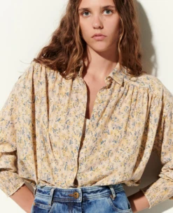 Sessun Lorette Blue Blouse -Fashion Clothing SessunLoretteBlueBlouse