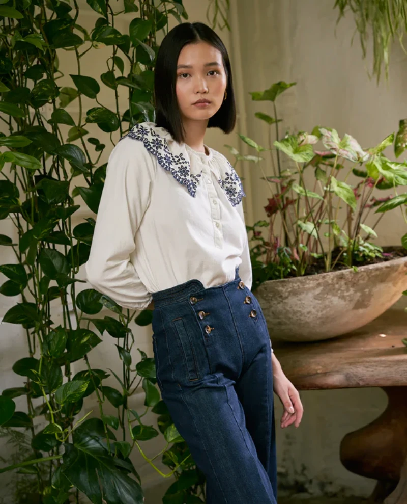 Seventy And Mochi Marie Dark Indigo Jeans 4 Seventy And Mochi Marie Dark Indigo Jeans - Image 2