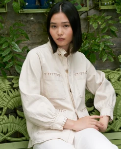 Seventy And Mochi Pablo Ecru Jacket -Fashion Clothing Seventy MochiPabloEcruJacket