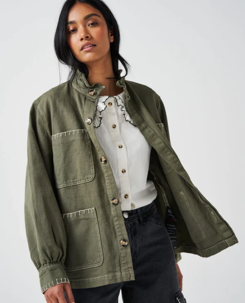 Seventy And Mochi Pablo Khaki Jacket 3 Seventy And Mochi Pablo Khaki Jacket