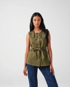 Seventy And Mochi Phoebee Pine Waistcoat