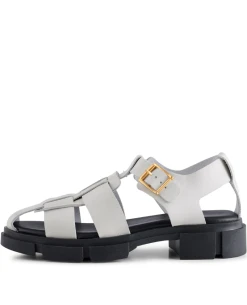 Shoe The Bear Alva Fisherman White Leather Sandal