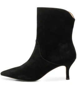 Shoe The Bear Amia Pull On Black Suede Boots -Fashion Clothing ShoeTheBearAmiaBlackHeelBoots