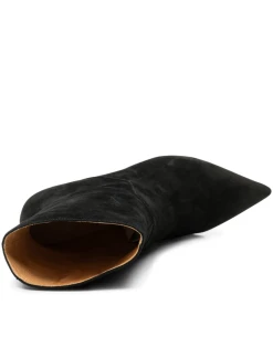 Shoe The Bear Amia Pull On Black Suede Boots -Fashion Clothing ShoeTheBearAmiaBlackHeelBoots 5