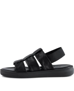 Shoe The Bear Brenna Fisherman Black Leather Slingback