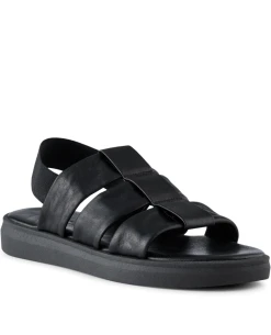 Shoe The Bear Brenna Fisherman Black Leather Slingback -Fashion Clothing ShoeTheBearBrennaBlackSandal 3