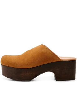 Shoe The Bear Dixie Tan Suede Clog