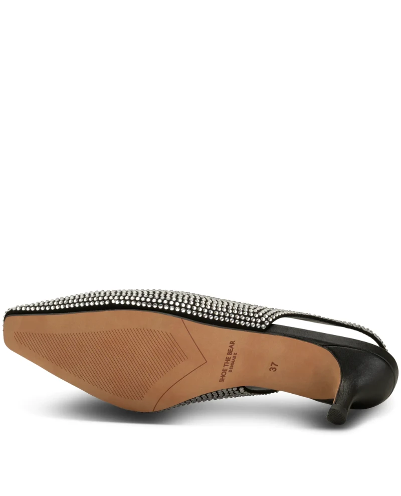 Shoe The Bear Maxine Black Sling Back Kitten Heels 8 Shoe The Bear Maxine Black Sling Back Kitten Heels - Image 6