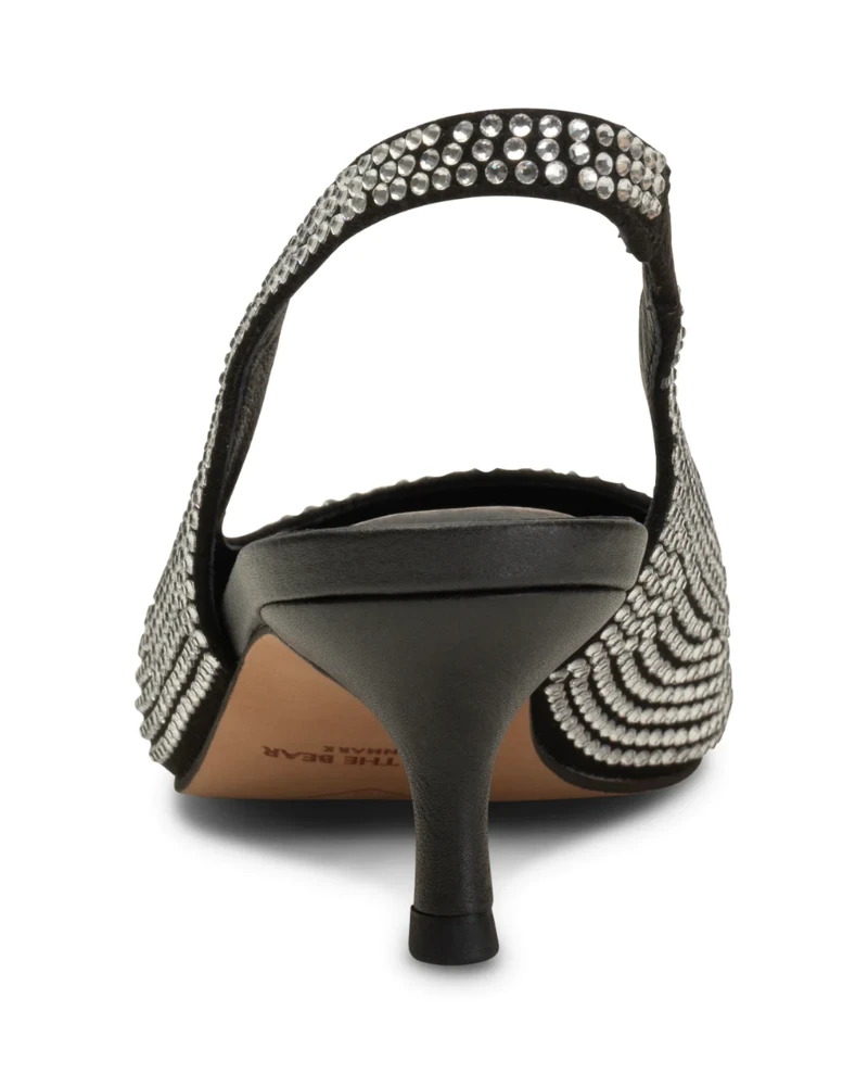 Shoe The Bear Maxine Black Sling Back Kitten Heels 9 Shoe The Bear Maxine Black Sling Back Kitten Heels - Image 7
