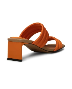 Shoe The Bear Sylvi Orange Satin Textile Padded Strap 14 Shoe The Bear Sylvi Orange Satin Textile Padded Strap -Fashion Clothing ShoeTheBearSylviOrangeSatinTextilePaddedStrap3