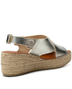 Shoe The Bear Orchid Cross Silver Leather Slingback -Fashion Clothing ShoetheBEarOrchidCrossSilverSandal 3