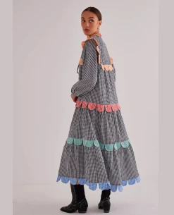 Stella Nova Loan Black Checked Dress -Fashion Clothing StellaNovaLoanCheckDress 2527bac1 894b 4658 b105 a160dc0ba981