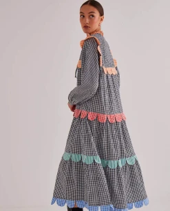 Stella Nova Loan Black Checked Dress