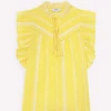Suncoo Louki Yellow Top -Fashion Clothing SuncooLoukiBlouse