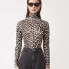 Suncoo Manech Leopard Top -Fashion Clothing SuncooManechLongSleeveTop