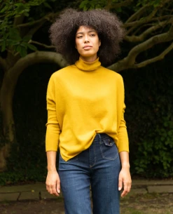 Absolut Cashmere Clara Ochre Rollneck Knit