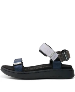 Woden Line Multi Navy Sandal 14 Woden Line Multi Navy Sandal -Fashion Clothing WodenLineMultiNavySandal5