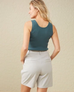 Yaya Hydro Blue Tank Top -Fashion Clothing YayaHydroBlueRibbedTank 2