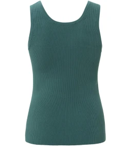Yaya Hydro Blue Tank Top -Fashion Clothing YayaHydroBlueRibbedTank 4