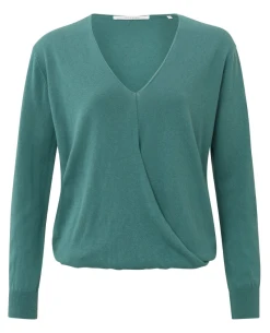 Yaya Hydro Blue Wrap Knit