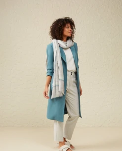 Yaya Hydro Blue Long Blazer