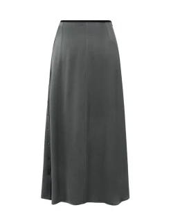 Yaya Magnet Grey Midi Skirt -Fashion Clothing YayaMagnetGreyMidiSkirt 6