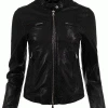 Oakwood Nara Black Leather Jacket -Fashion Clothing akwood blk