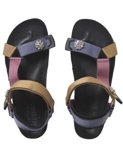 Beck Sondergaard Galia Silver Velcro Sandals