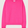 American Vintage Vitow Fluro Rose Knit -Fashion Clothing american vinatge vitow pink knit