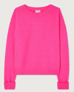 American Vintage Vitow Fluro Rose Knit