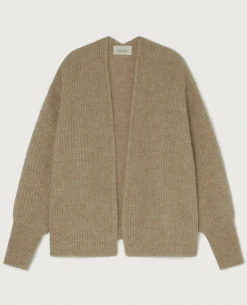 American Vintage East Beige Cardigan -Fashion Clothing american vintage east beige cardigan