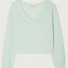 American Vintage Razpark Water Green Knit -Fashion Clothing american vintage razpark water knit