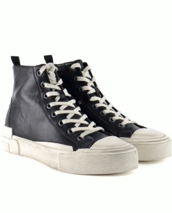 Ash Ghibly Black Leather Trainers