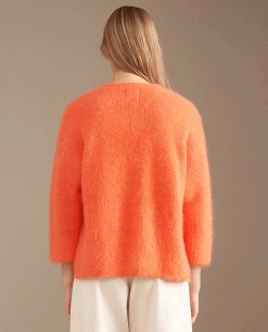 Bellerose Dataul Signal Orange Knit -Fashion Clothing bellerose datul orange knit 1