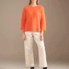 Bellerose Dataul Signal Orange Knit -Fashion Clothing bellerose datul orange knit