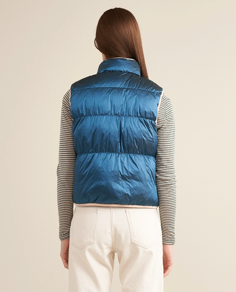 Bellerose Hansel Turquoise Reversible Gilet 6 Bellerose Hansel Turquoise Reversible Gilet - Image 4