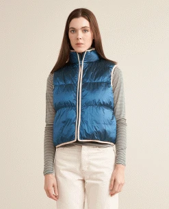 Bellerose Hansel Turquoise Reversible Gilet