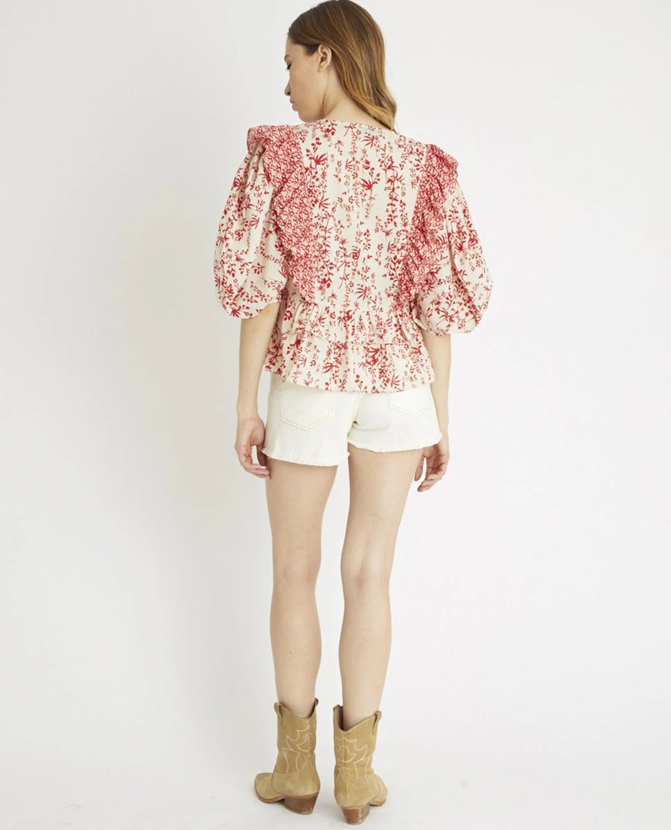 Berenice Beso Red Blouse 5 Berenice Beso Red Blouse - Image 3