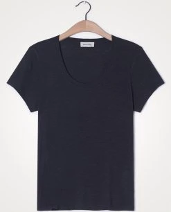 American Vintage Jacksonville U-Neck Carbon Grey T-Shirt