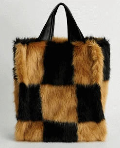 Stand Leia Black Checked Bag