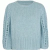 Dawn X Dare Apricot Ice Blue Knit -Fashion Clothing dawn and dare apricot knit
