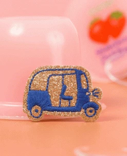 Des Petits Hauts Mitouck Taxi Brooch