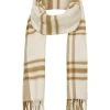 Part Two Ecitan Big Parchment Check Scarf -Fashion Clothing ecitan brown